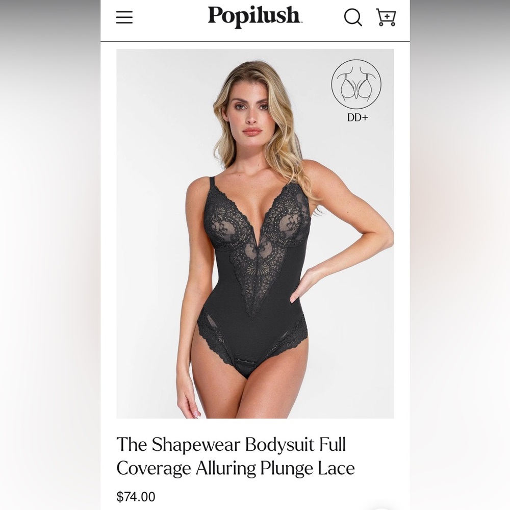 Popilush Lace Shapewear Bodysuit